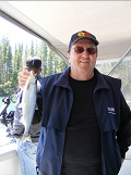 Pilot Bob Wittwer with a spring Kokanee